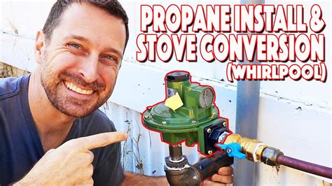 installing propane gas line for stove
